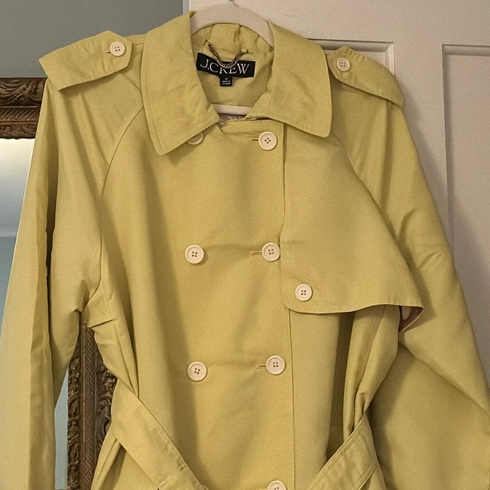 J.Crew Relaxed trench coat in lightweight shiny nylon CD420